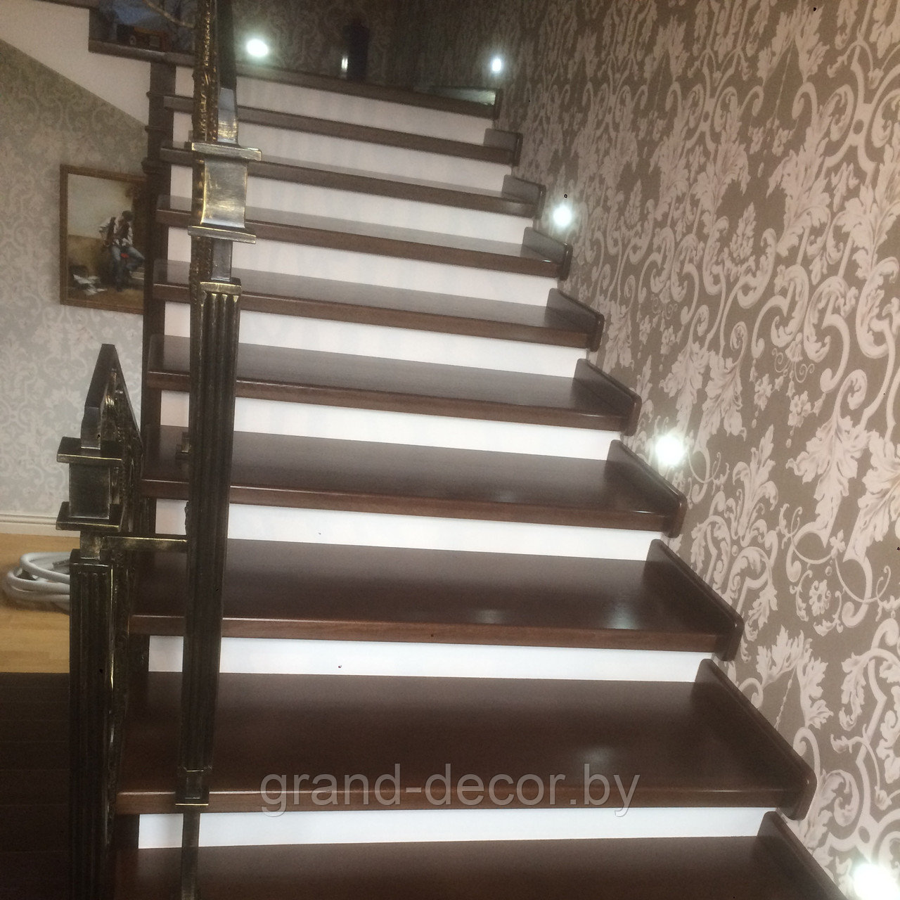 Ремонт, реставрация лестницы из массива дуба - фото 1 - id-p84692000