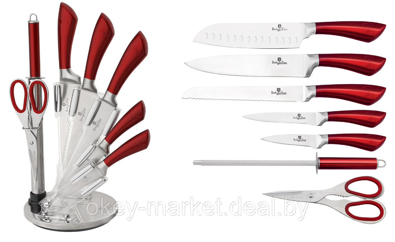 Набор кухонных ножей Berlinger Haus Infinity на подставке BH-2043 - фото 2 - id-p84691998