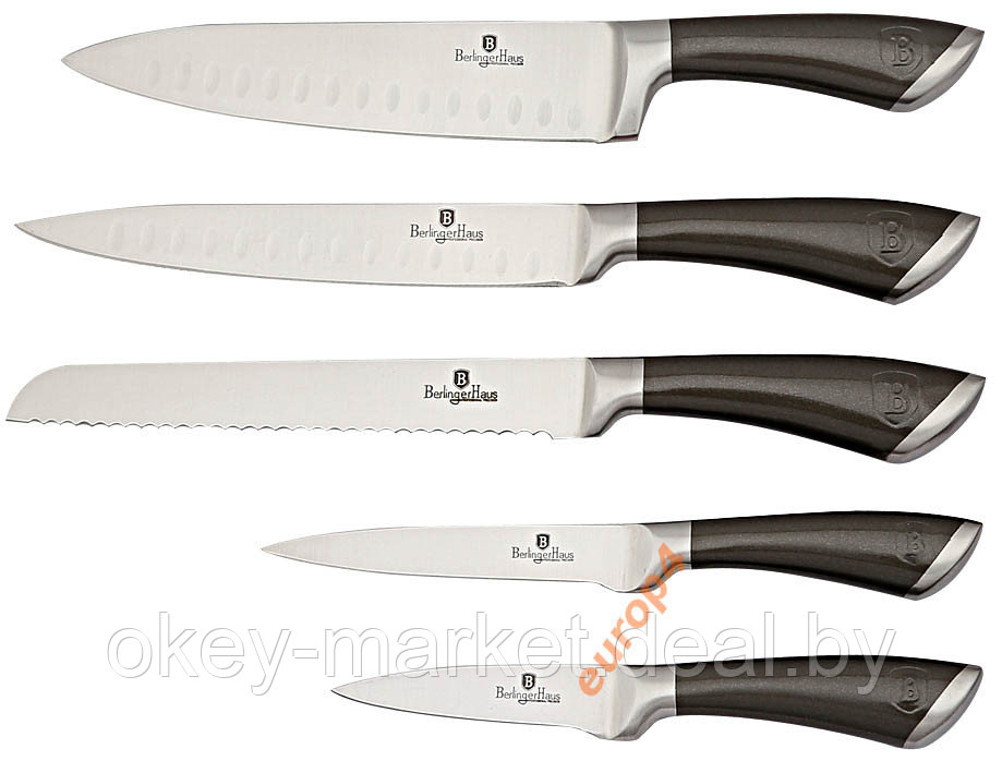 Набор кухонных ножей 6 пр. Berlinger Haus Possion collection BH 2136 - фото 6 - id-p84696908