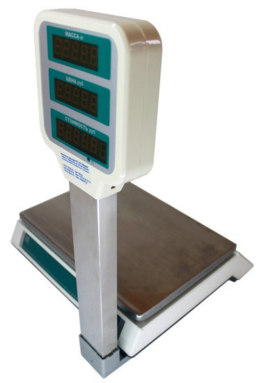 Весы торговые настольные электронные Штрих М7Т 15 - 2,5 А (со стойкой) версия 3.2 - фото 5 - id-p42609935