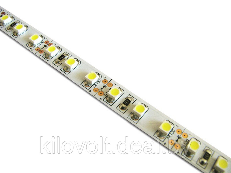 Светодиодная лента SMD 3528, 300 Led, IP33, 12V, Standart 4,8Вт ,холодный белый