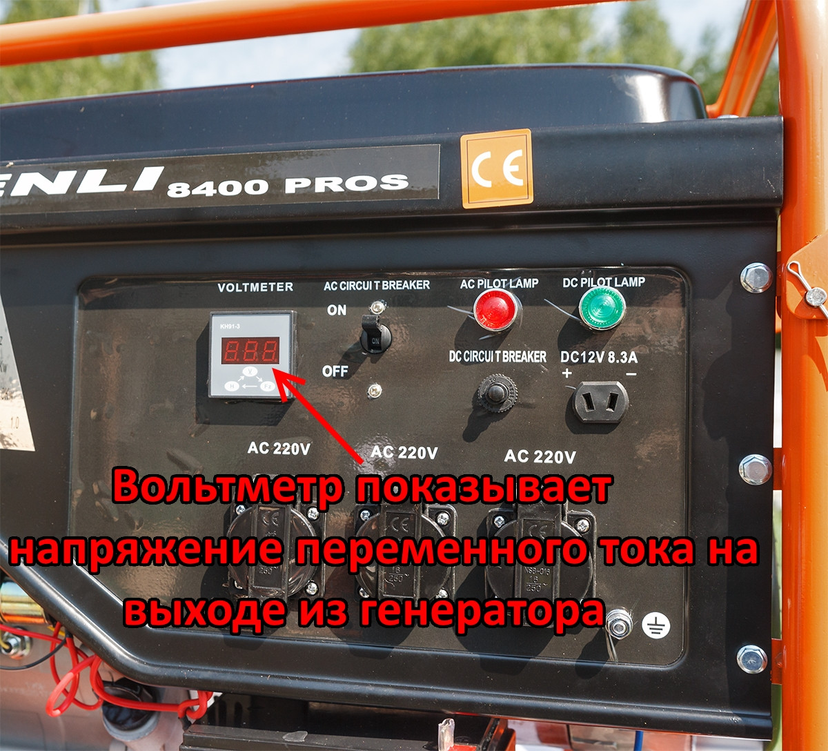 Бензиновый генератор SHTENLI PRO 3900-S 3,9 кВТ с электростартером - фото 5 - id-p6516773