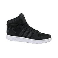 Кроссовки Adidas HOOPS 2.0 MID ЧЕРНЫЕ