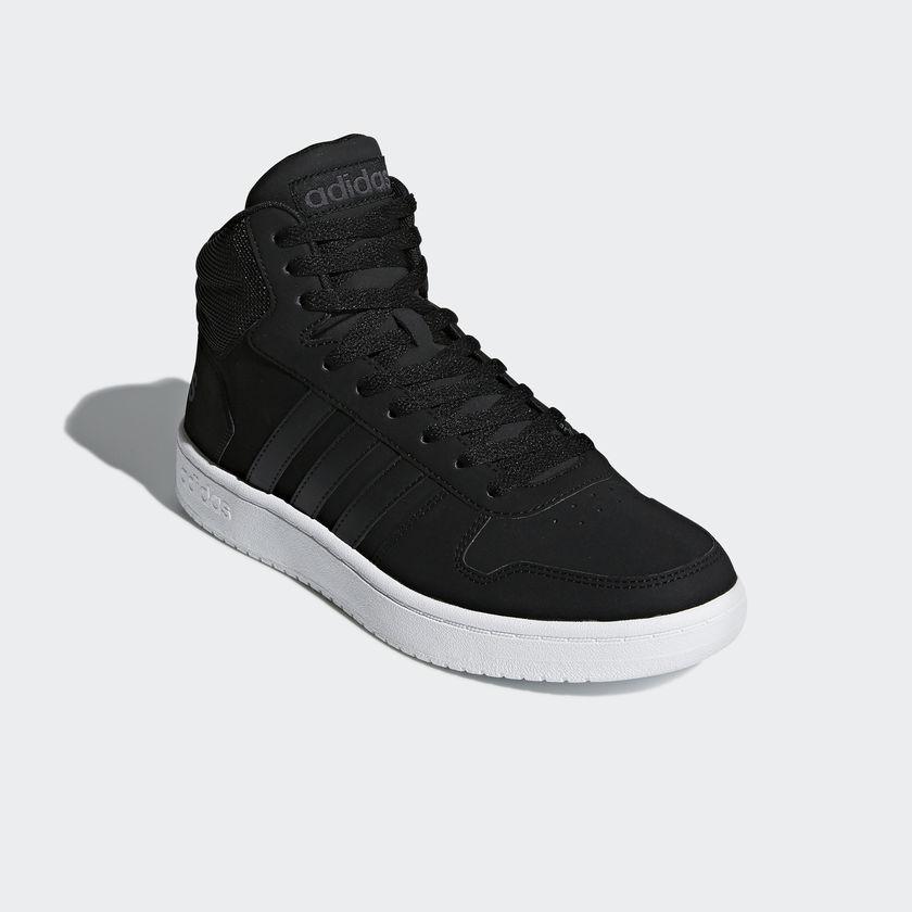 Кроссовки Adidas HOOPS 2.0 MID ЧЕРНЫЕ - фото 5 - id-p84778426