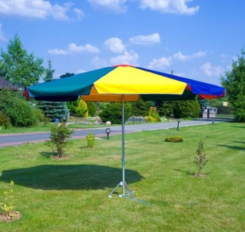 Зонт круглый диаметр 3,2 м с подставкой лапой - фото 1 - id-p84791374