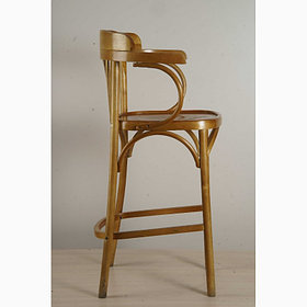 Кресло барное высокое жестким сидением Аполло Люкс (КМФ 305-2) , цвет на выбор заказчика