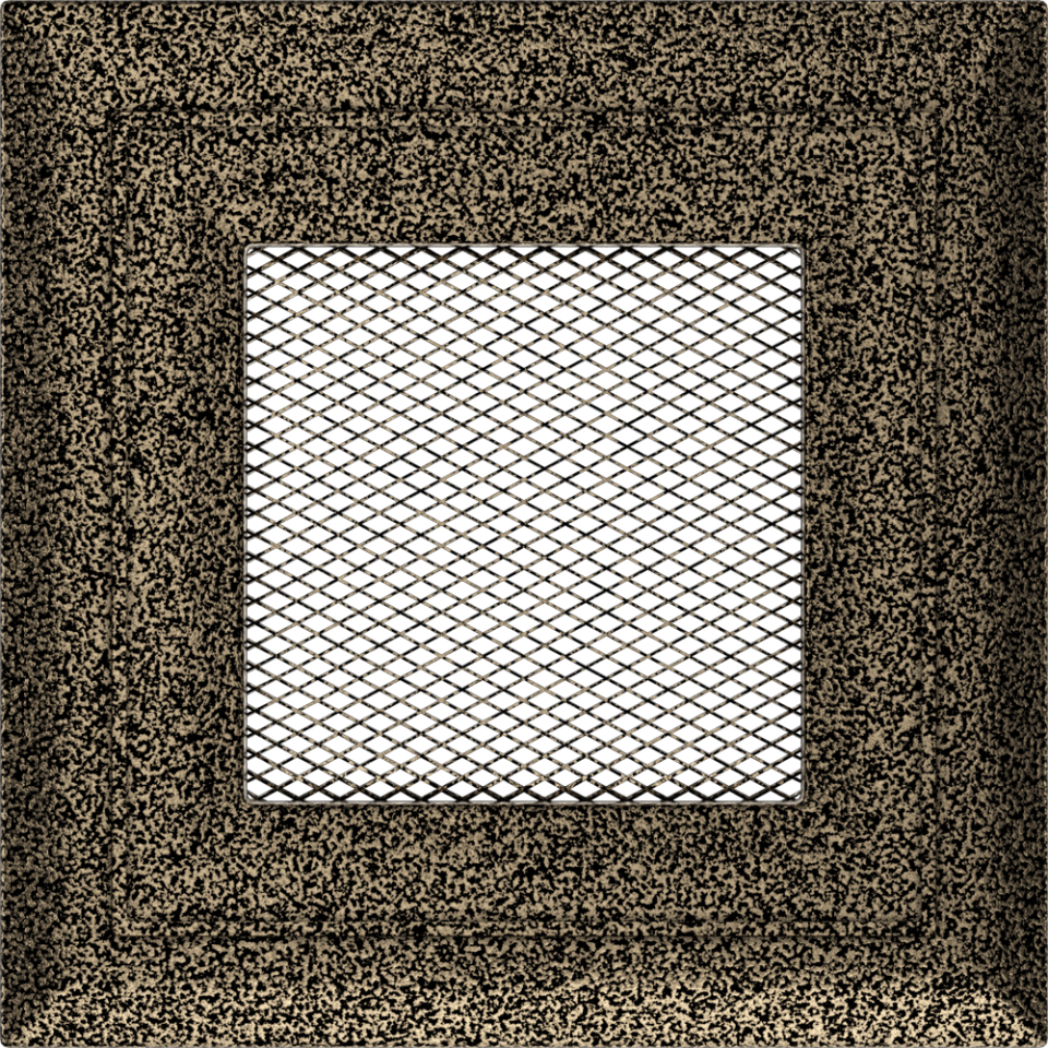 Решетка каминная вентиляционная Oskar черная-латунь OCZ - фото 1 - id-p84826807