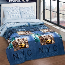Комплект постельного белья поплин Нью-Йорк - фото 1 - id-p84827311