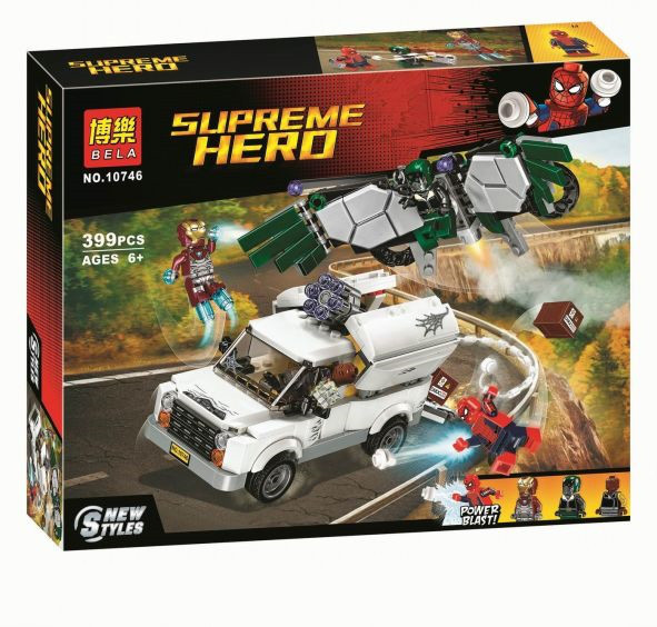 Конструктор Bela 10746 Supreme Hero Берегись Стервятника (аналог Lego Marvel Super Heroes 76083) 399 д