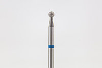 Алмазная насадка "шарик" для аппаратного маникюра и педикюра d-2,1 мм (синяя) Казань