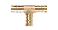Соединение  Т- образное ёлочка 10 мм (латунь) ЕСО