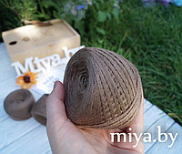 Слонимская пряжа цвет М02 меланж какао полушерсть 30 шерсть, 70 ПАН