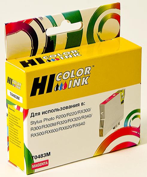 Картридж T0483/ C13T04834010 (для Epson Stylus Photo R320/ R340/ RX500/ RX600/ RX640 ) Hi-Black, пурпурный