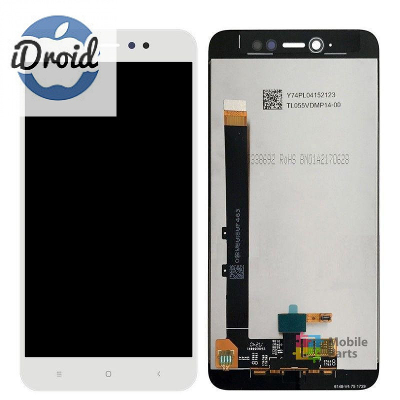 Дисплей (экран) Xiaomi Redmi Note 5A Prime с тачскрином, белый