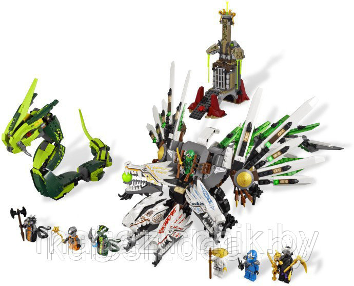 Конструктор Ниндзяго NINJA Четырехглавый дракон 9789, 911 деталей, аналог Лего Ниндзя го (LEGO) 9450 - фото 4 - id-p4140590