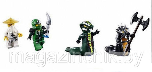 Конструктор Ниндзяго NINJA Четырехглавый дракон 9789, 911 деталей, аналог Лего Ниндзя го (LEGO) 9450 - фото 6 - id-p4140590