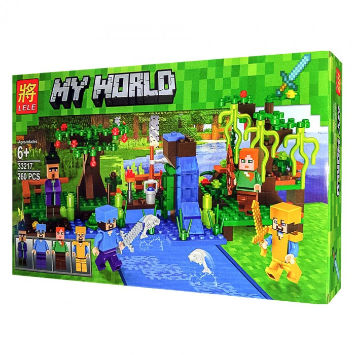 Конструктор Lele My World 33217 У воды 4в1 (аналог LEGO Minecraft) 260 д - фото 1 - id-p84918265