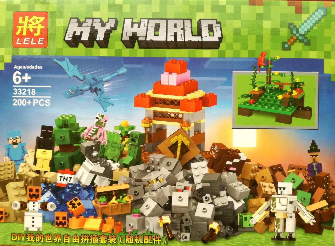 Конструктор Lele My World 33218 Майнкрафт Разграбленная сокровищница (аналог LEGO Minecraft) 200 д 