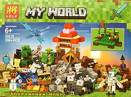 Конструктор Lele My World 33218 Майнкрафт Разграбленная сокровищница (аналог LEGO Minecraft) 200 д 