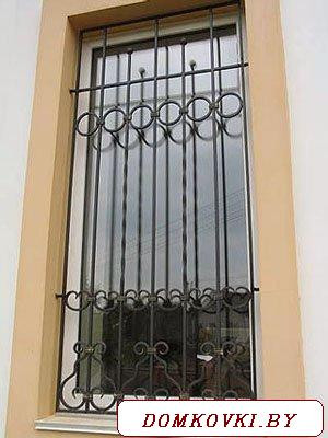 Решетки на окна ажурные металлические модель 1