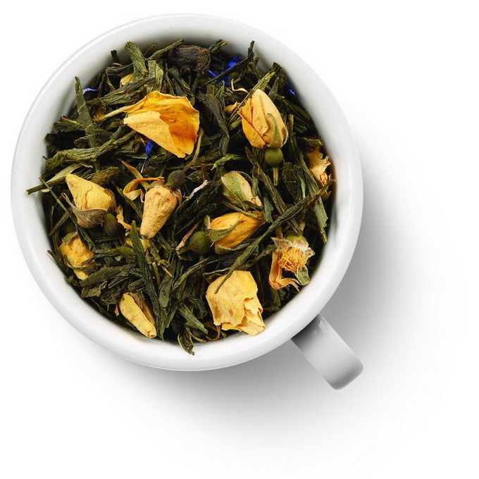 Чай зеленый ароматизированный Gutenberg роза Парижа, 50 гр - фото 1 - id-p70992047