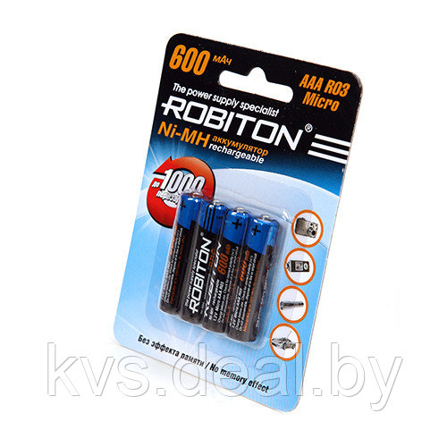 Аккумулятор ROBITON 600MHAAA-4 BL4 - фото 1 - id-p85001649