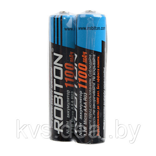 Аккумуляторная батарея Robiton HR03-2SR 1100mAh - фото 1 - id-p85001653