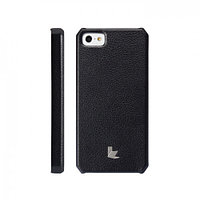 Чехол-накладка для Apple Iphone 5 / 5s / SE (Pu кожа) Jison Case black