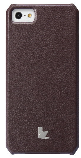 Чехол-накладка для Apple Iphone 5 / 5s / SE (Pu кожа) Jison Case brown