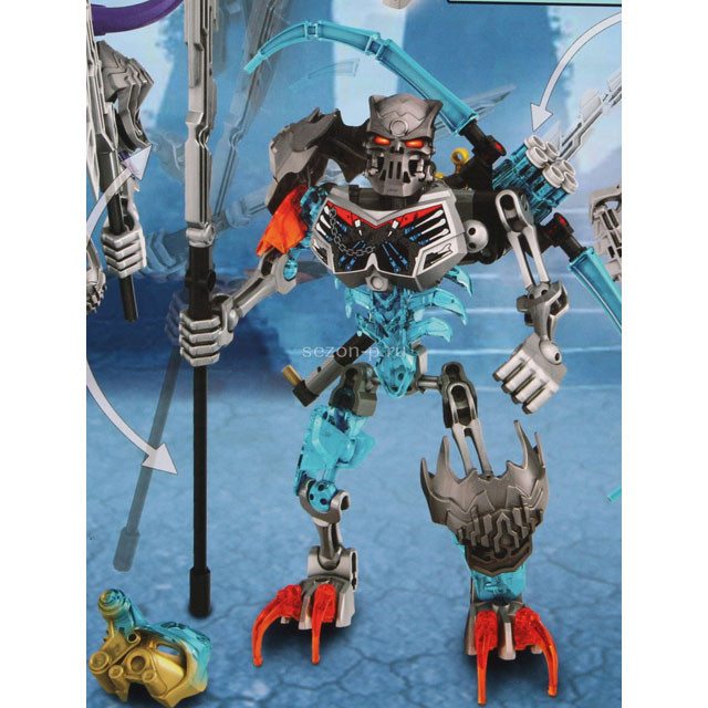 Конструктор KSZ Bionicle 711-1 "Стальной череп" (аналог Lego Bionicle) 249 деталей - фото 4 - id-p85003674