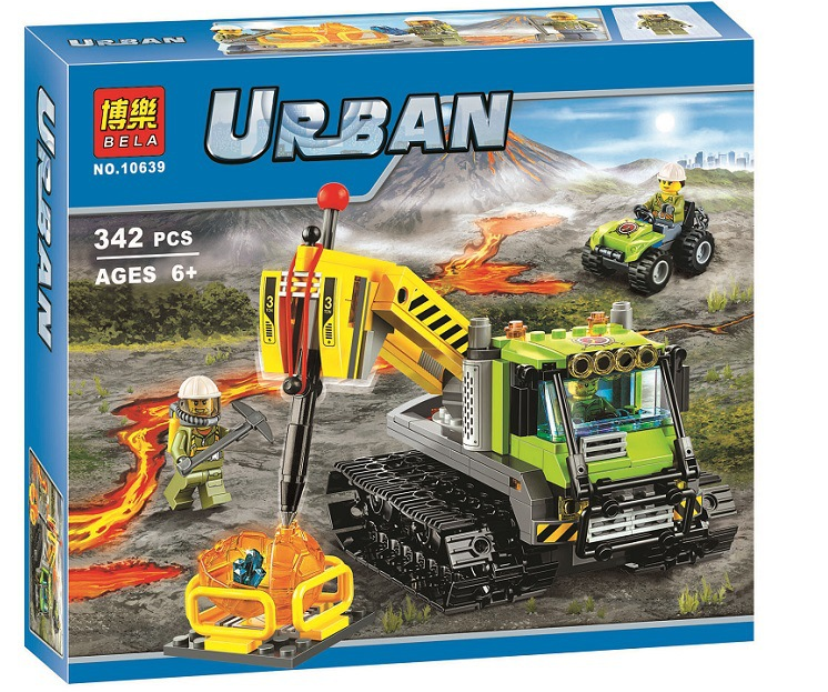 Конструктор Bela 10639 Urban "Большой вездеход исследователей вулканов" 342 деталей аналог Lego s - фото 1 - id-p85003975