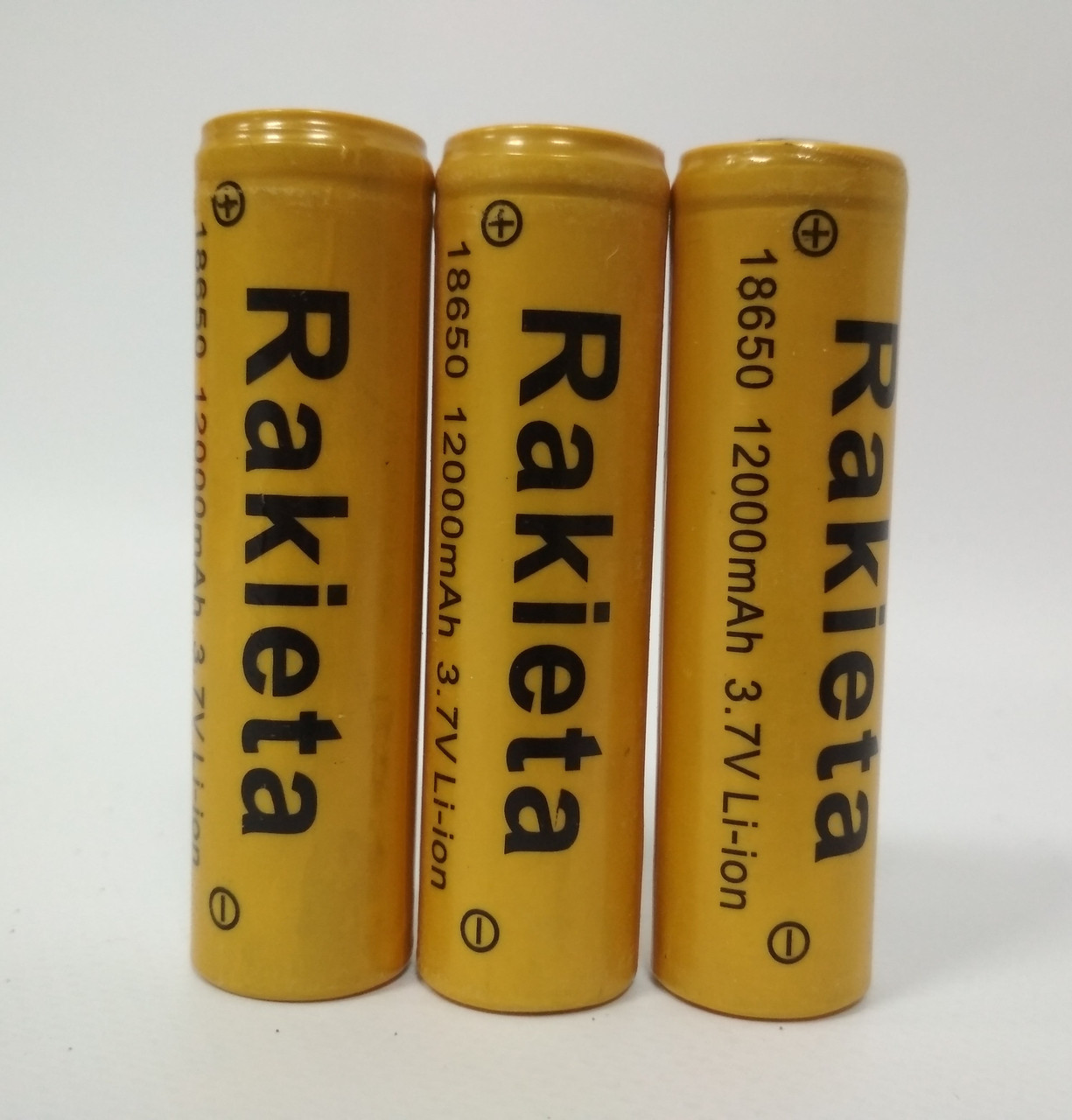 Аккумулятор Rakieta 18650 3.7 V 12000 mAh Li-ion (3 шт/упаковка) - фото 1 - id-p85006940