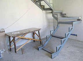 Каркас металлической лестницы под чистовую отделку 5