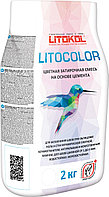 Цементная фуга Lito color 1-6 L.12 темно-серая 2 кг