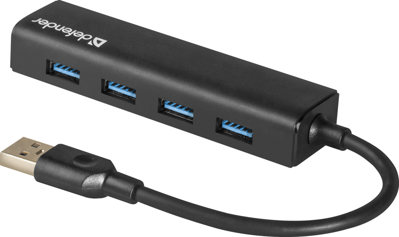 Универсальный USB разветвитель Defender Quadro Express USB3.0, 4 порта - фото 1 - id-p85044579