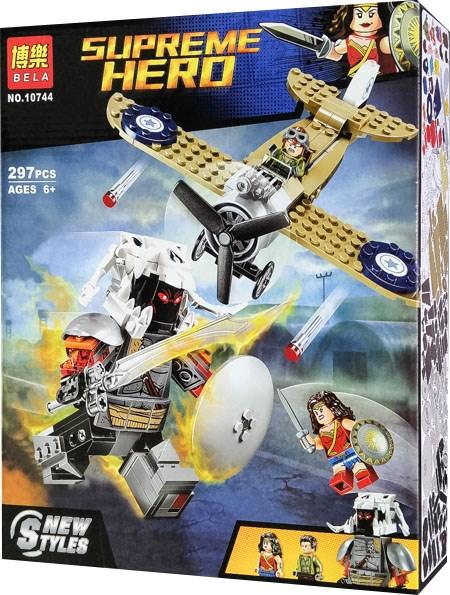 Конструктор Bela 10744 Supreme Hero Битва Чудо-Женщины (аналог Lego Dc Comics Super Heroes 76075) 297 д - фото 4 - id-p85049820