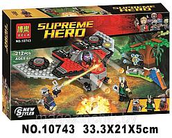 Конструктор Bela 10743 Supreme Hero Нападение Тазерфейса (аналог Lego Marvel Super Heroes 76079)