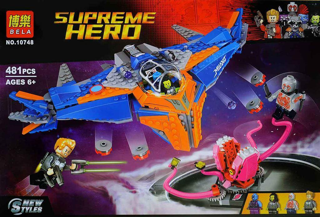 Конструктор Bela 10748 Supreme Hero Милано против Абелиска (аналог Lego Marvel Super Heroes 76081) 481 д
