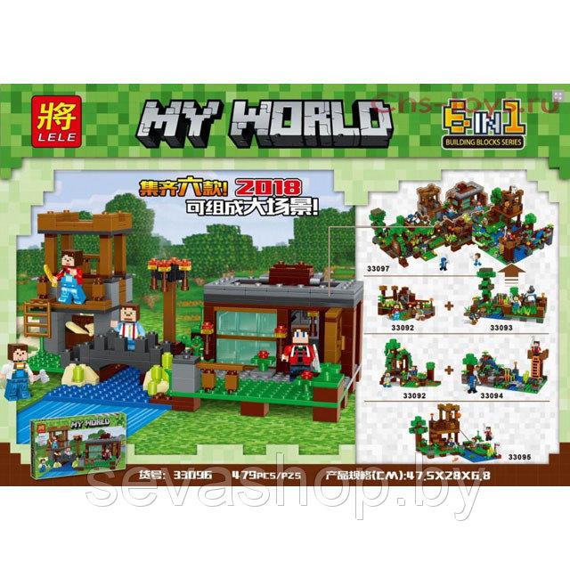 Конструктор Lele My World 33096 Летний домик (аналог LEGO Minecraft) 479 д - фото 3 - id-p85064343