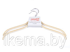 Набор вешалок-плечиков для одежды деревянных 2 шт. 41 см.