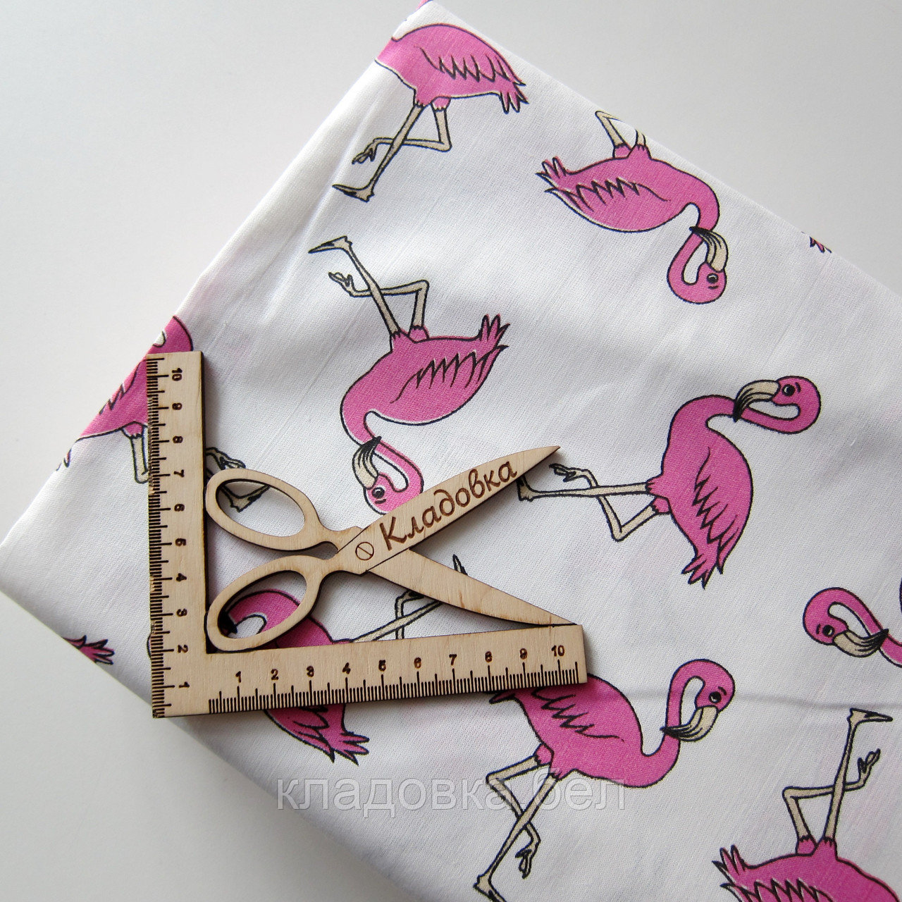Ткань Поплин 100% Хлопок "Фламинго" - фото 1 - id-p85070005