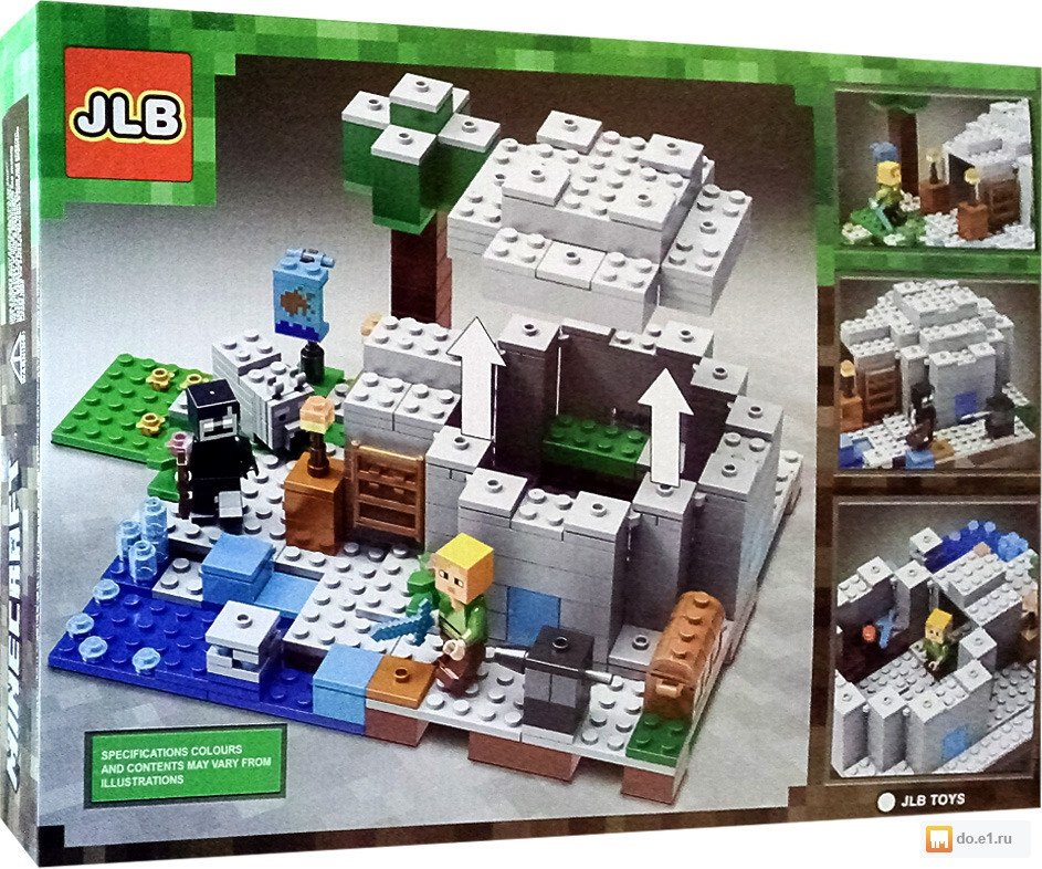Конструктор JLB 3D72 Minecraft Иглу (аналог LEGO Minecraft 21142) 341 д - фото 3 - id-p85070489