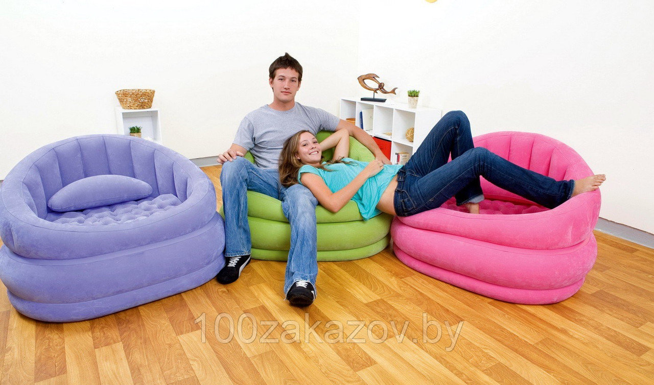 Надувное кресло «Intex 68563 «Lounge'N Chair» (91х102х65см)Надувные кровати и матрасы Intex