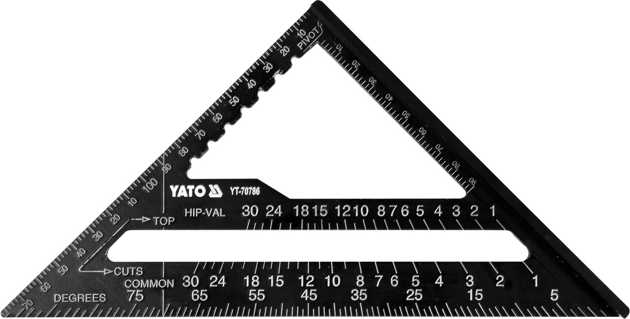 Угольник для плотника и столяра 180мм "Yato" YT-70786