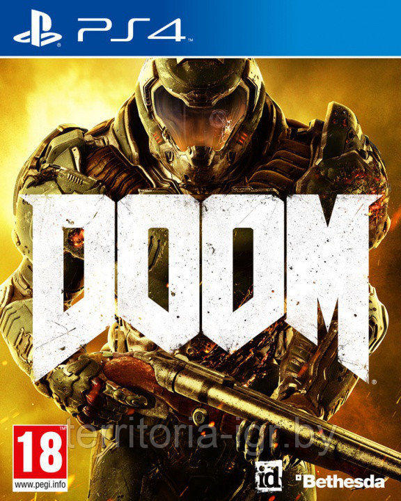 DOOM (PS4 Русская версия) европейская коробка