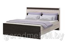 Гранд кровать 1,6м(дуб сокраменто светлый/венге)