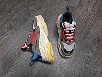 Кроссовки Balenciaga Triple S Red Lake Blue Charcoal Grey