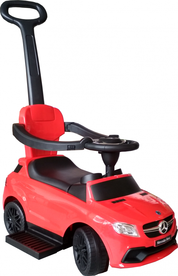Каталка детская Mercedes AMG с ручкой (Красный) - фото 2 - id-p85142933