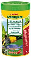 Sera Granugreen (гранулы), 250ml/135g - корм для травоядных цихлид (гранулы)