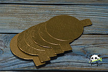 Подложка с держателем для пирожного d80 мм (0,8) золото